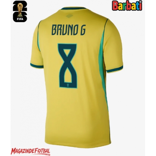 Brazilia Bruno Guimaraes #8 Tricou Fotbal Replică Mondial 2026 Barbati Acasa Brazilia Bruno Guimaraes #8 Tricou Fotbal Replică Mondial 2026 Barbati Acasa